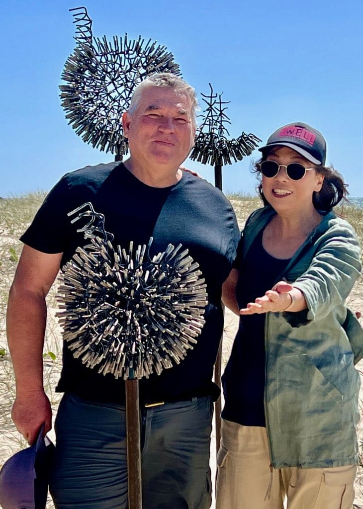 Al Phemister and Tracy Luff with Dandelions